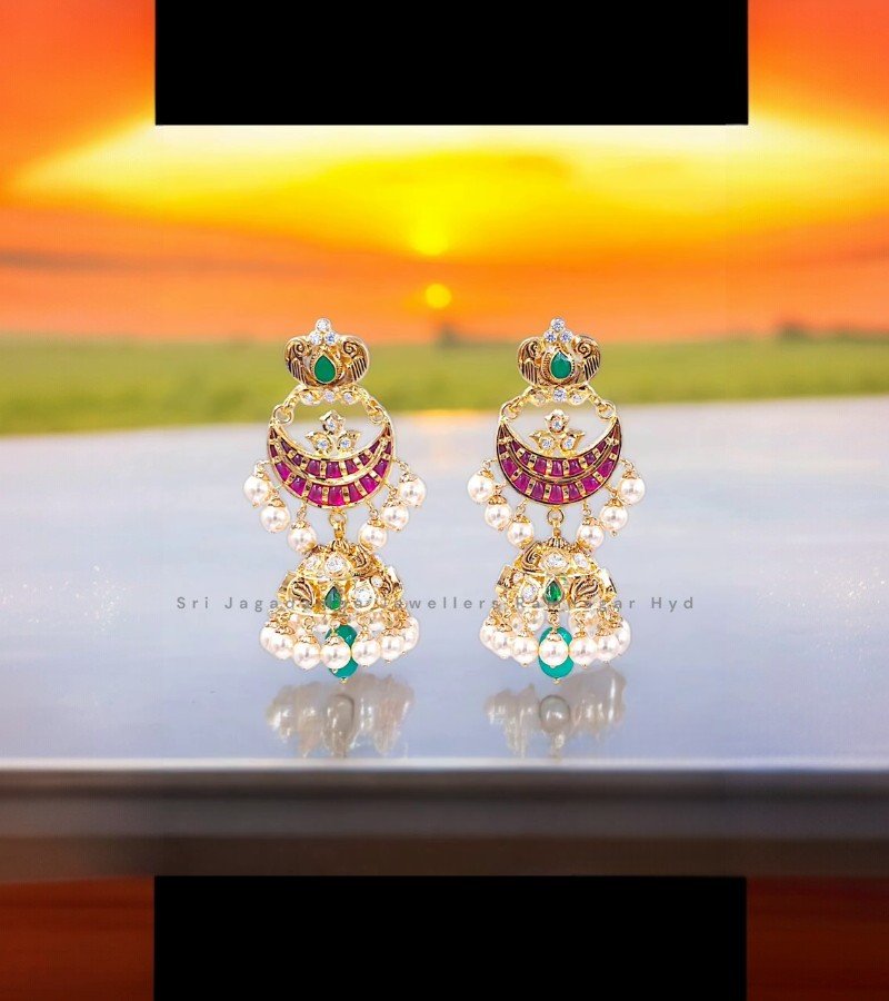 Mayuri Chand Bali and jhumka image 2