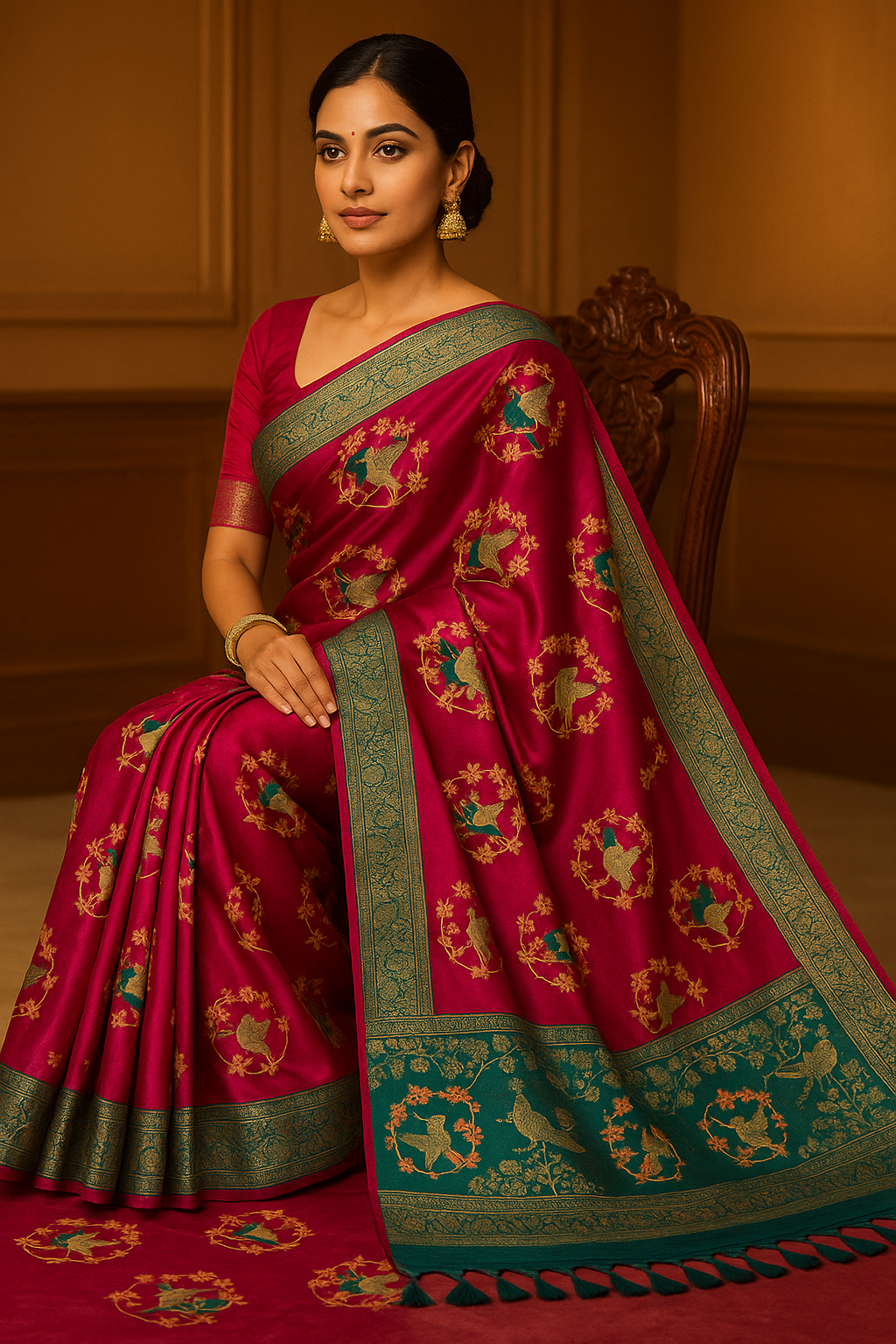 Satinrangkat Saree image 1