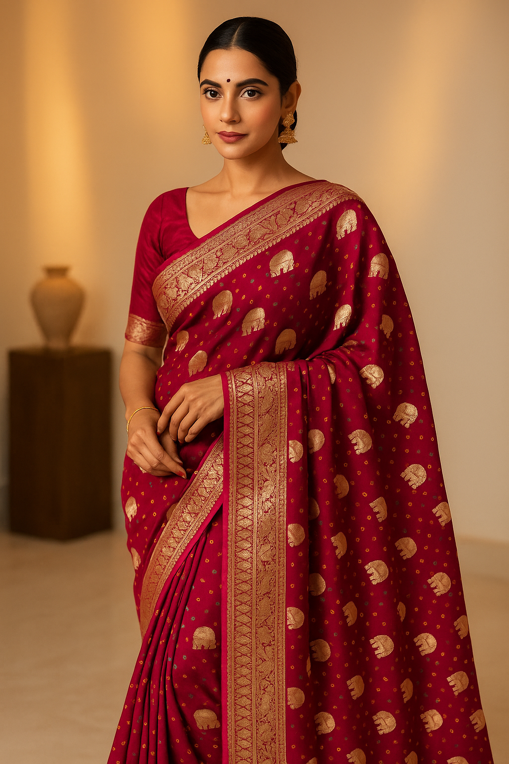 Khaddi Georget Saree image 1