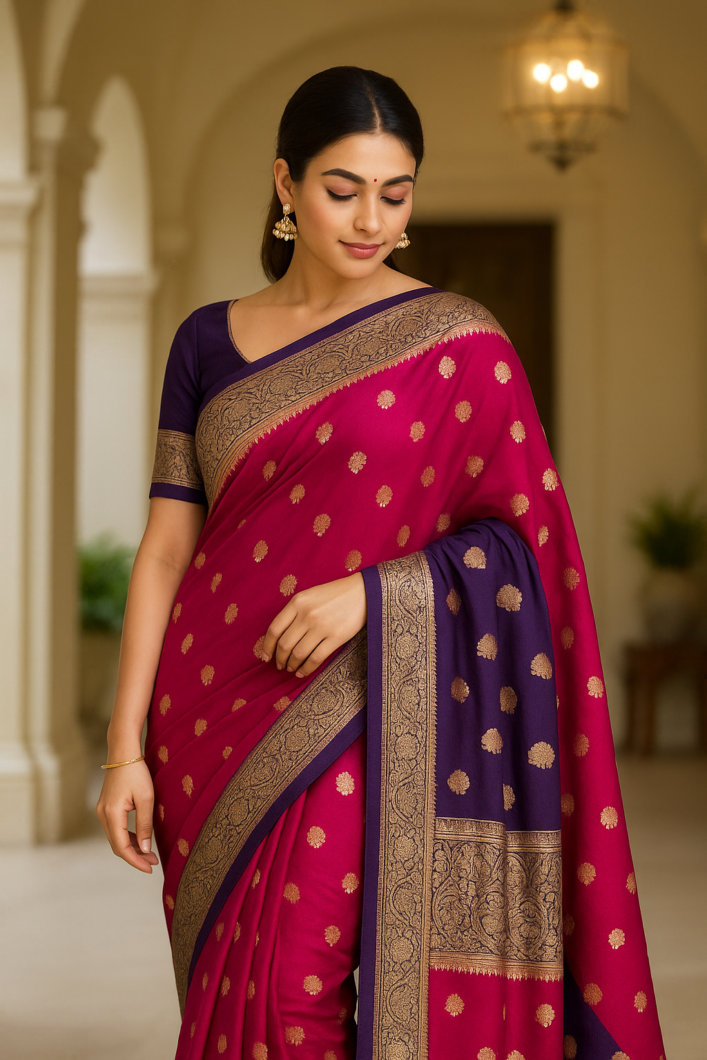 Mysore Crepe Saree image 2