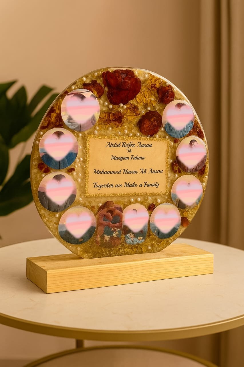 Personalized 16-Inch Resin Flower Preservation Frame image 4