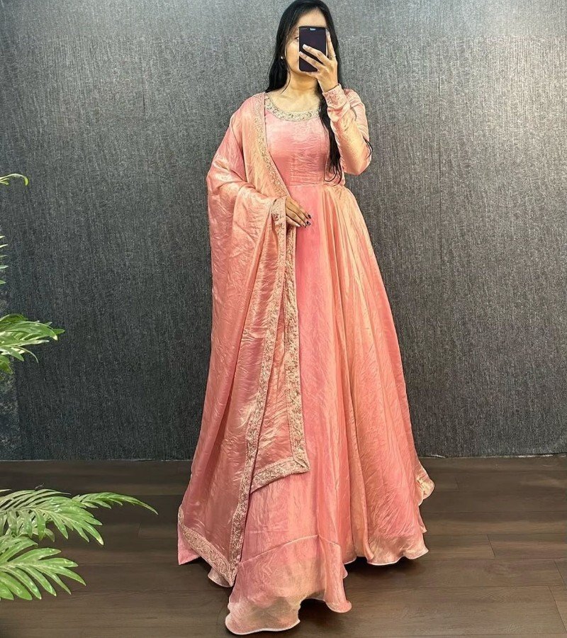 Royal Silk Flair Anarkali Set image 3