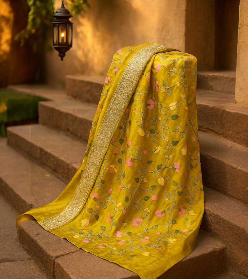 Gold Tissue Sarees image 1