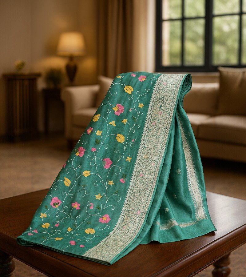 Gold Tissue Sarees image 4