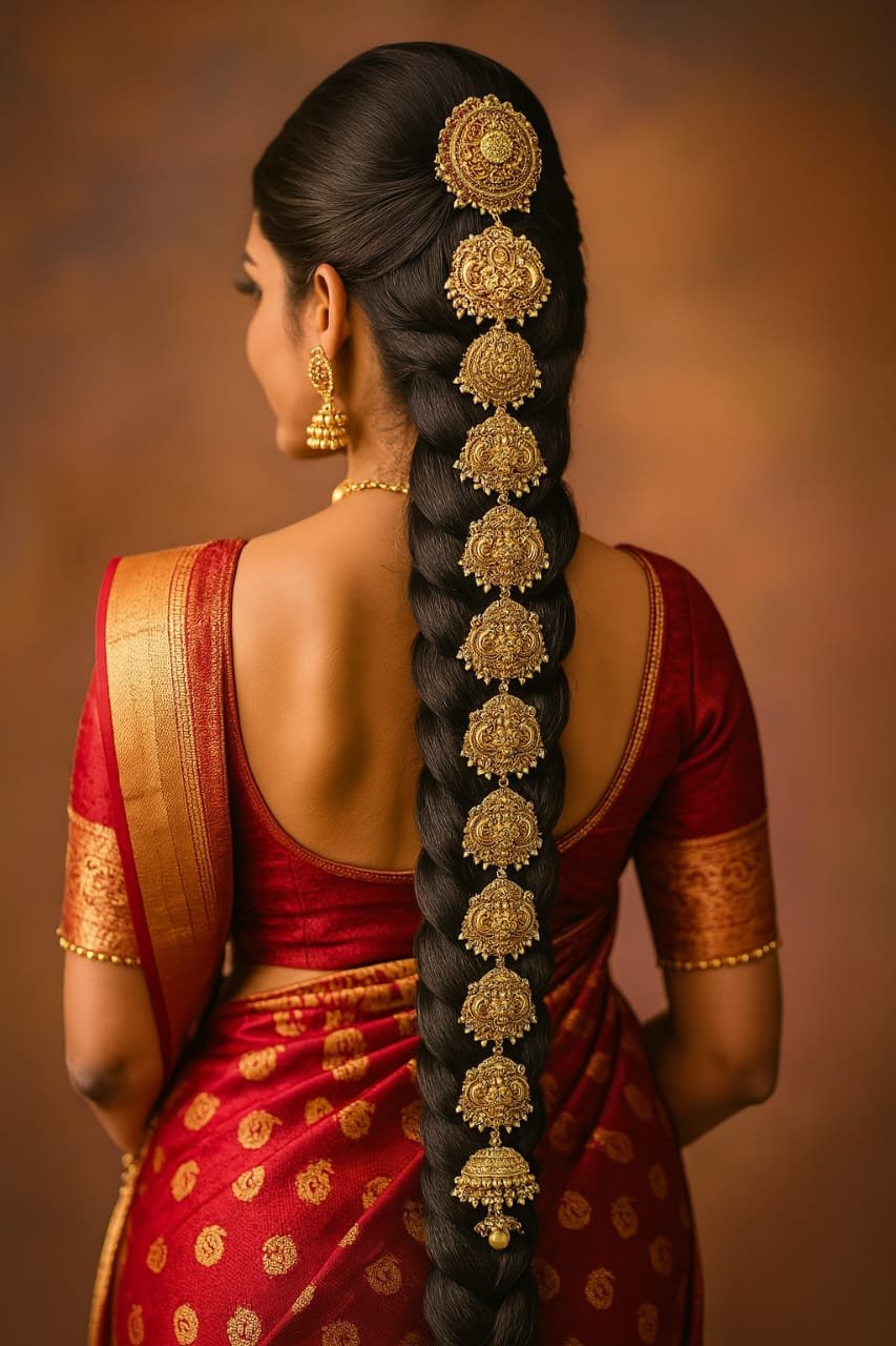 Royal Nakshi Temple Jada Hair Accessory Set image 2