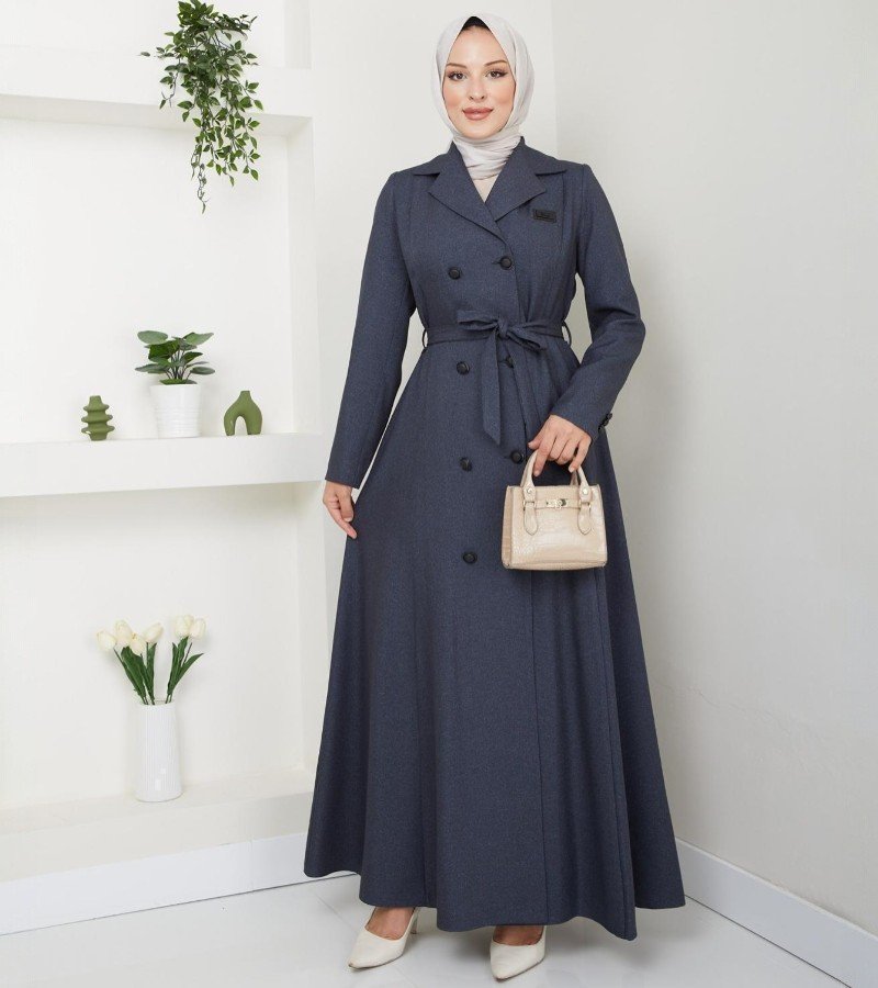 Royal Navy Belted Trench Abaya image 1