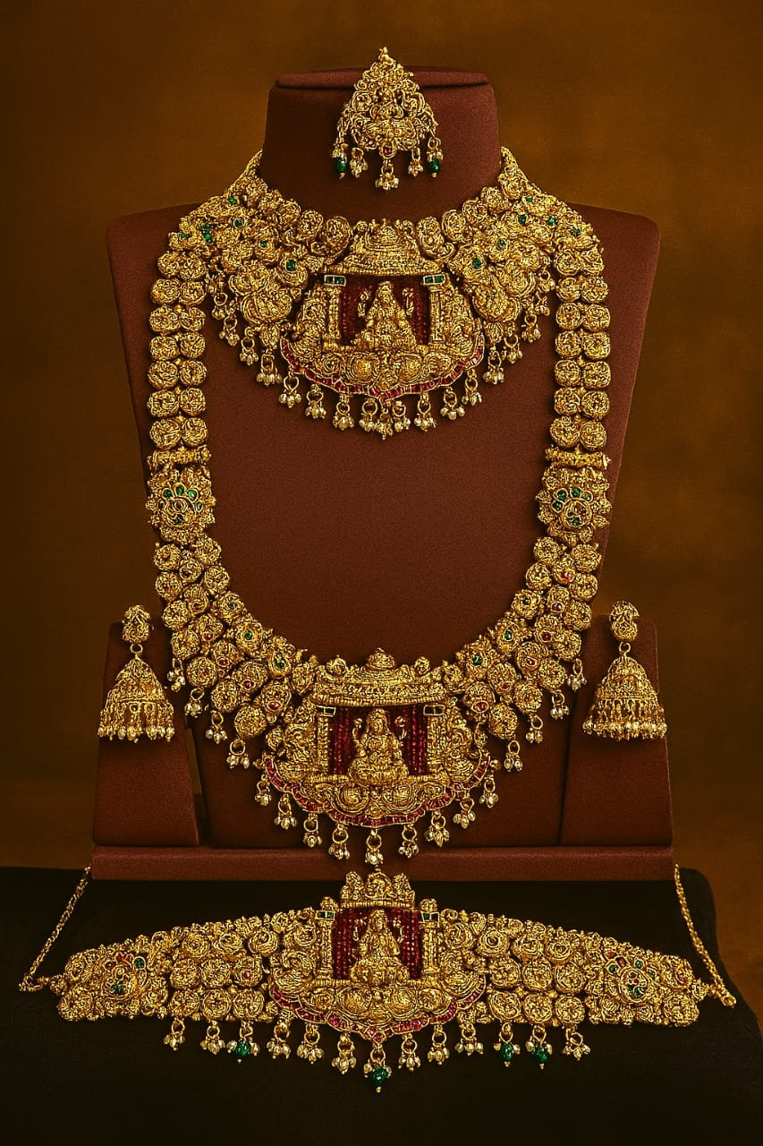 Royal Temple Jewellery Bridal Set image 1