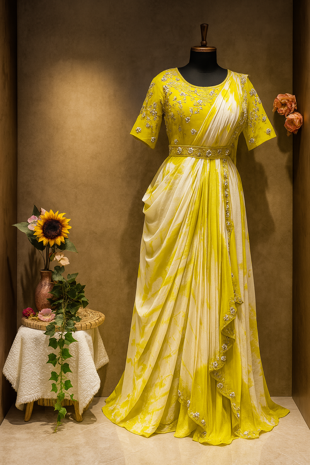 Regal Radiance Designer Lehenga Saree Set image 2