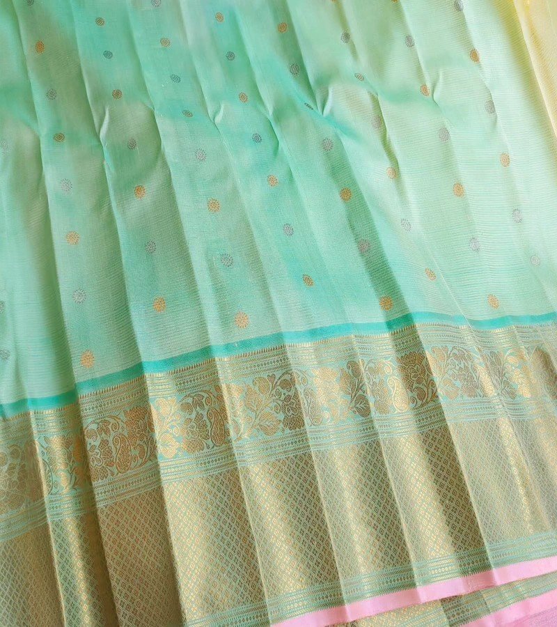 Sunshine Bloom Soft Silk Saree image 1