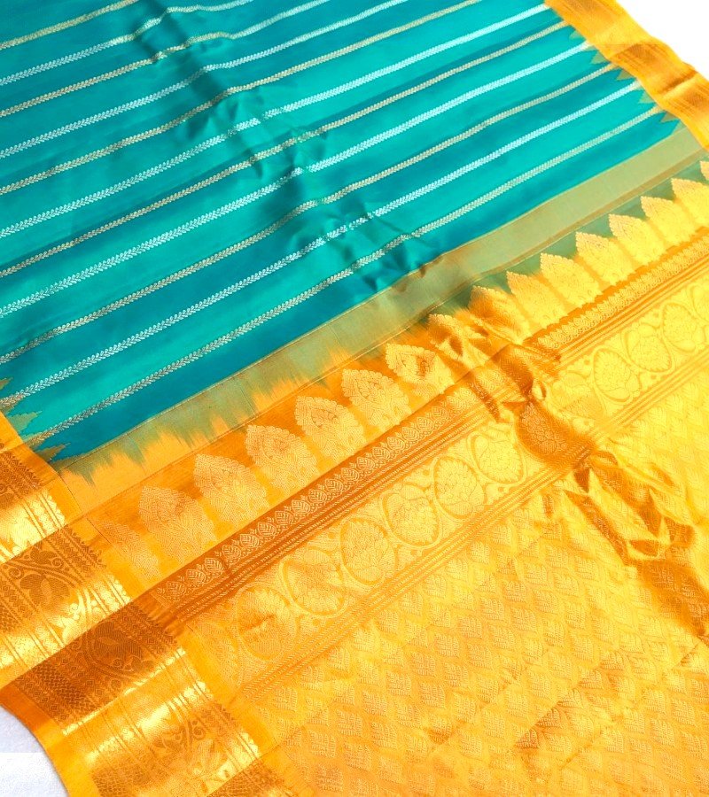 Emerald Glow Kanchipuram Silk Saree image 1